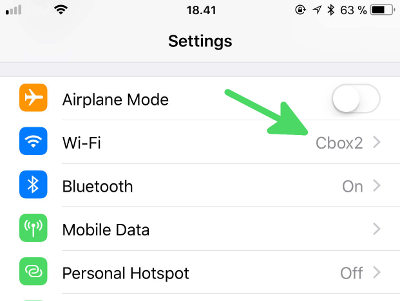 How to find your Router IP on iPhone - step2: go to Wi-Fi settings